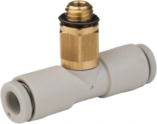 SMC PNEUMATICS KQ2T04-M5A Push-to-Connect Branch Tee: M5x0.8, 4 mm Tube OD