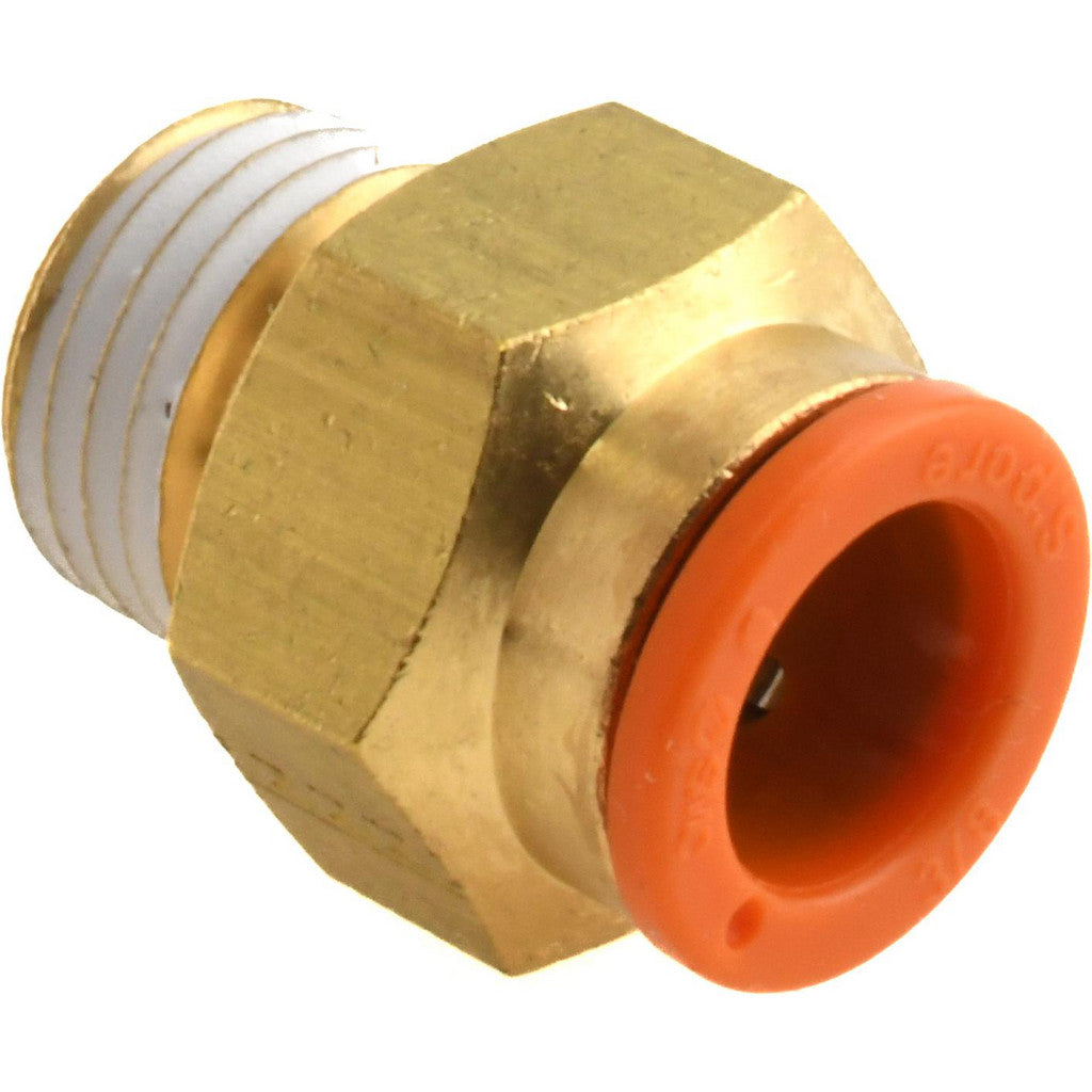SMC PNEUMATICS KQ2H11-35AS Push-to-Connect Connector: NPT, 3/8" Tube OD