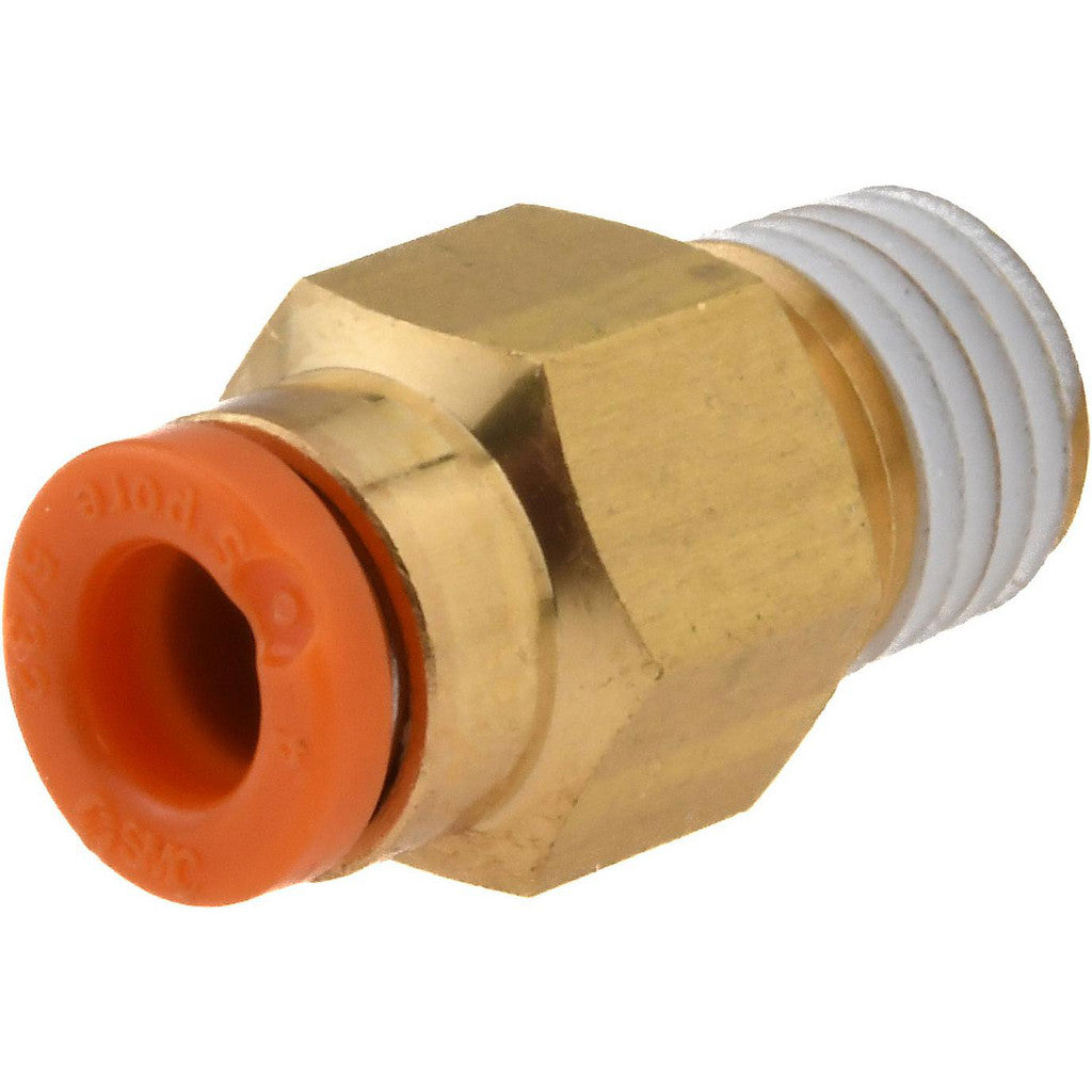 SMC PNEUMATICS KQ2H03-33AS Push-to-Connect Connector: NPT, 5/32" Tube OD (Pack of 5)
