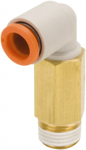SMC PNEUMATICS KQ2W09-34AS Push-to-Connect Extended Elbow: NPT, 5/16" Tube OD