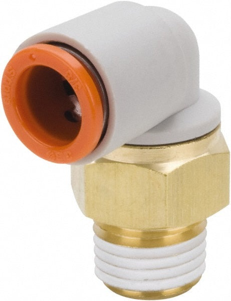 SMC PNEUMATICS KQ2L05-34AS Push-to-Connect Elbow: NPT, 3/16" Tube OD