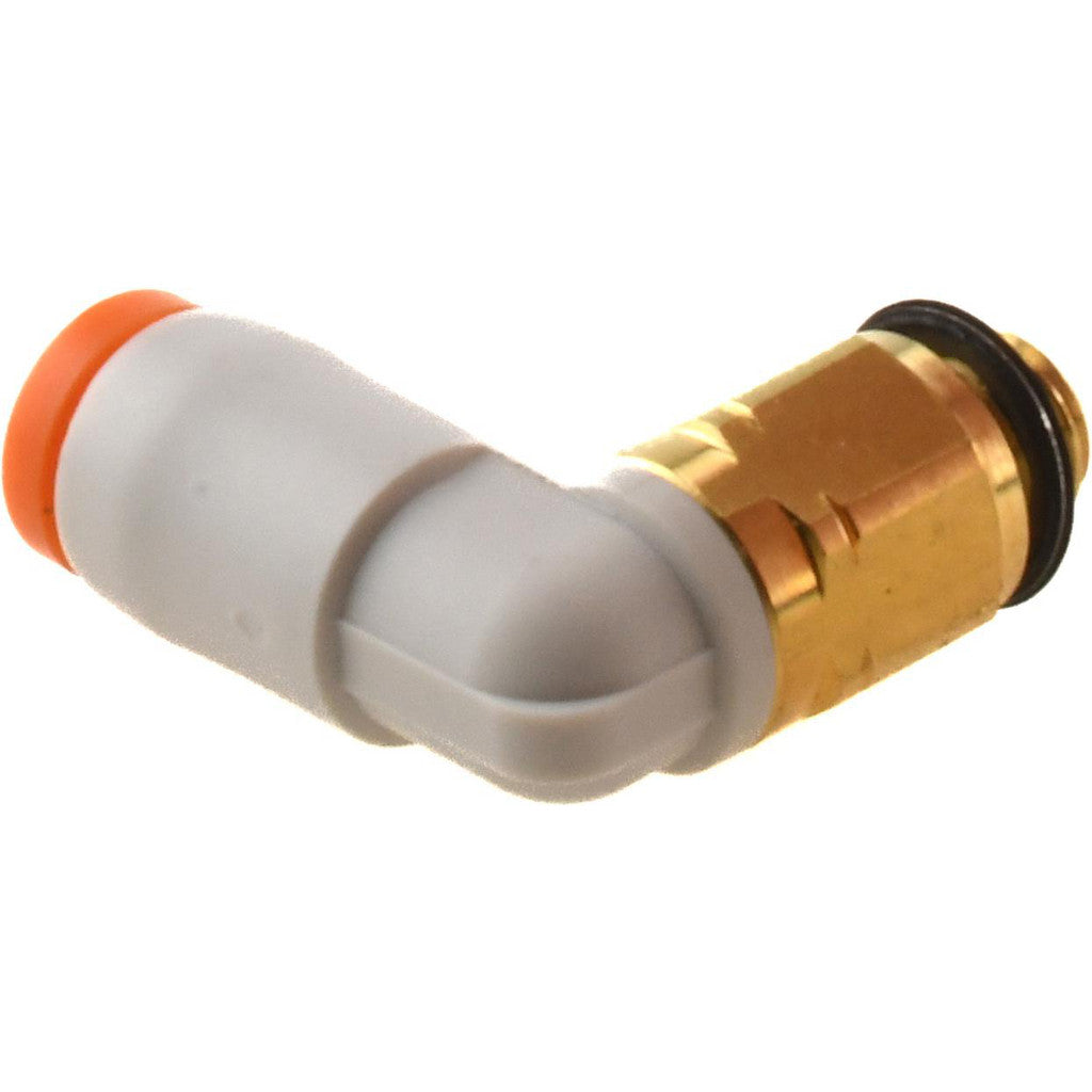 SMC PNEUMATICS KQ2L01-32A Push-to-Connect Elbow: #10-32 UNF, 1/8" Tube OD (Pack of 5)