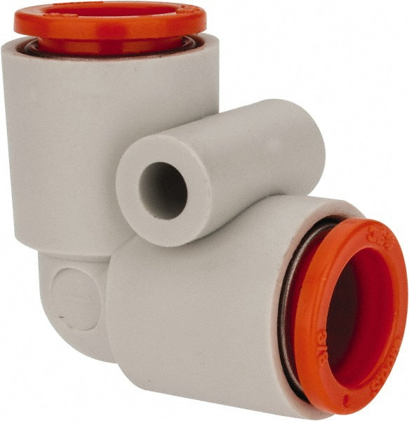 SMC PNEUMATICS KQ2L11-00A Push-to-Connect Reducing Elbow: 3/8" Tube OD