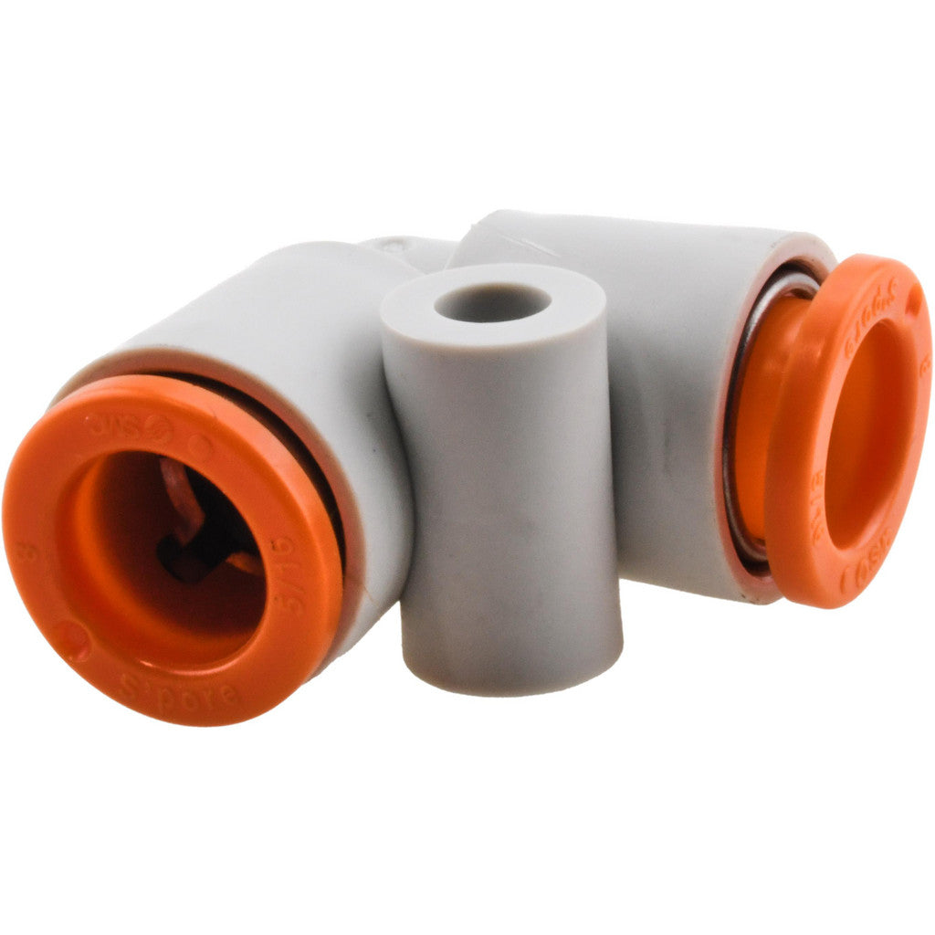 SMC PNEUMATICS KQ2L09-00A Push-to-Connect Reducing Elbow: 5/16" Tube OD