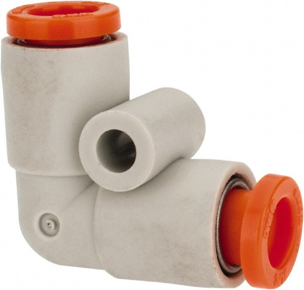 SMC PNEUMATICS KQ2L05-00A Push-to-Connect Reducing Elbow: 3/16" Tube OD