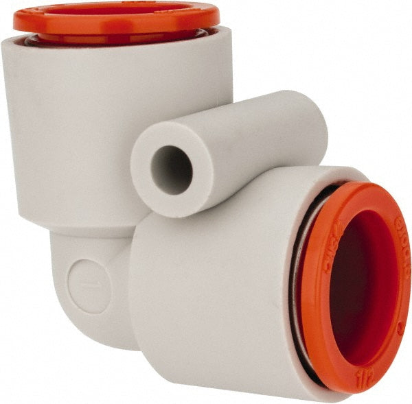 SMC PNEUMATICS KQ2L13-00A Push-to-Connect Reducing Elbow: 1/2" Tube OD