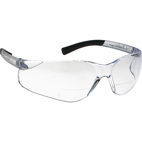 PYRAMEX S2510R15 Magnifying Safety Glasses: +1.5, Clear Lenses, Scratch Resistant, ANSI Z87.1+ CE & CSA Z94.3-07