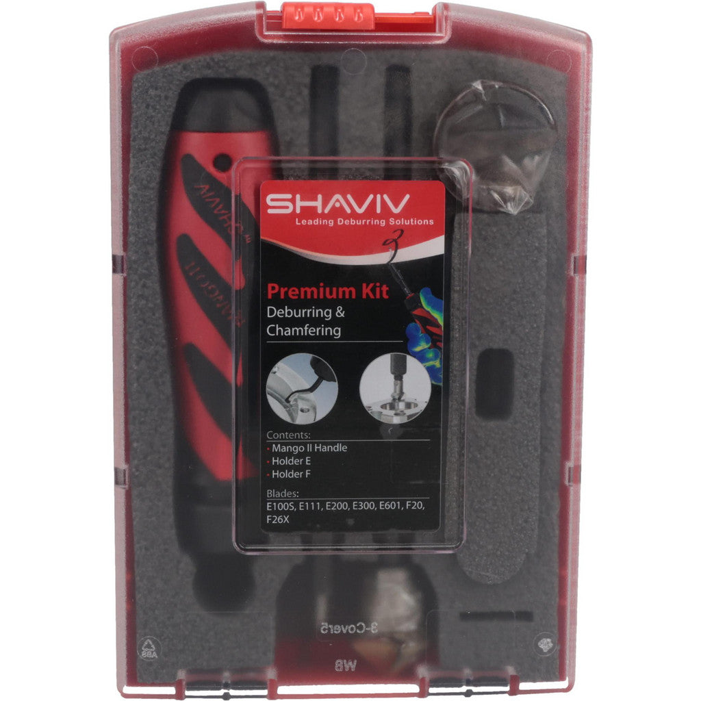 Shaviv 154-00033 Hand Deburring Tool Set: 11 Pc, Deburring & Chamfering & High Speed Steel