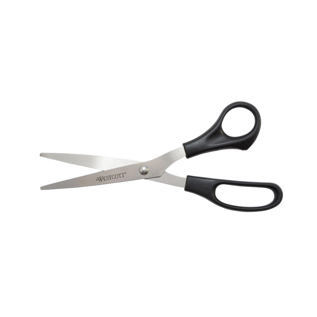 Westcott 13135 Standard: 8" OAL, 3-19/64" LOC, Stainless Steel Blades