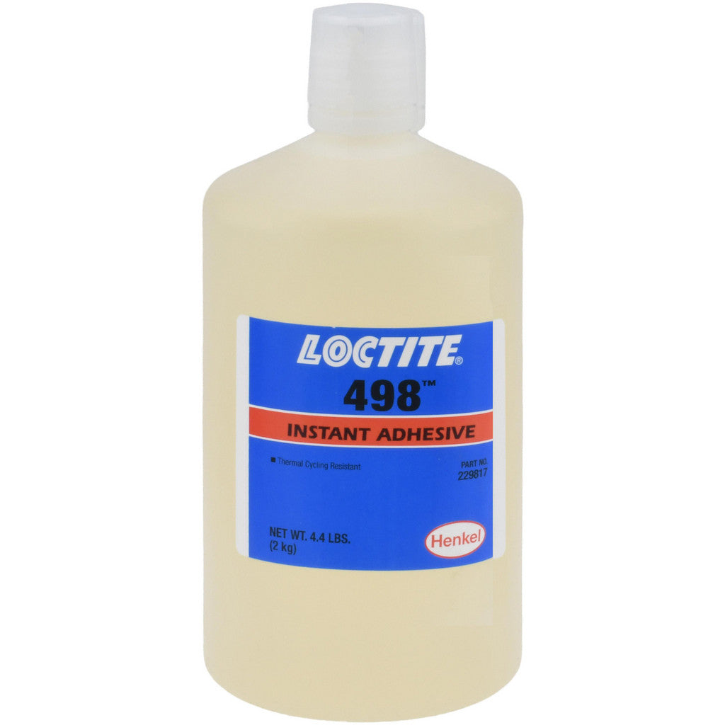 Loctite 229817 498 Instant Adhesive, 2 kg Bottle