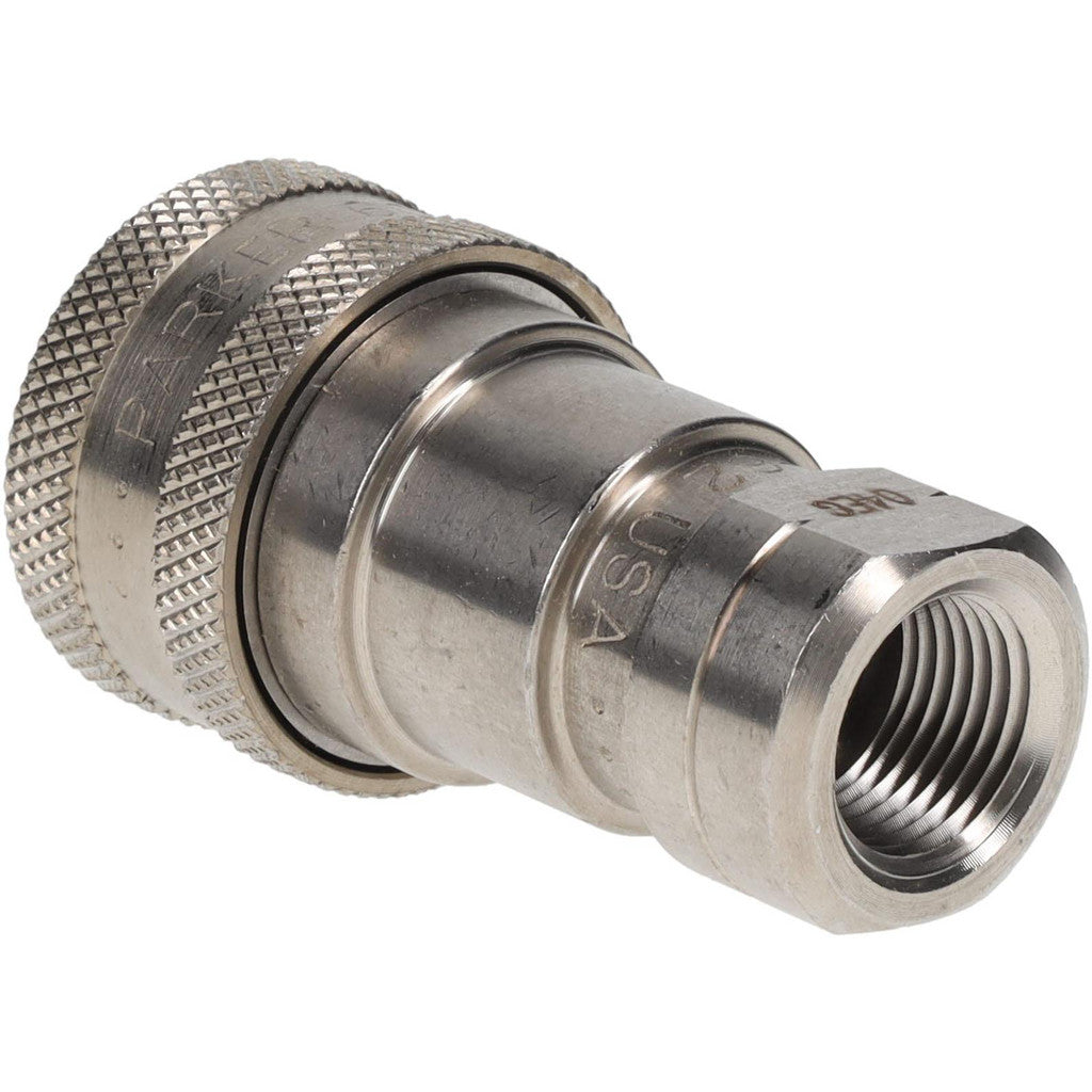 Parker SH3-62 Hydraulic Hose Female Pipe Rigid Coupler Fitting: 3/8" Hose Size, 3/8" Thread, 1500 psi