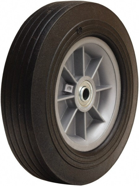 Hamilton W-10-OAT-5/8 Caster Wheel: Rubber on Polypropylene, 10" Dia, 2-3/4" Wide, 5/8" Axle