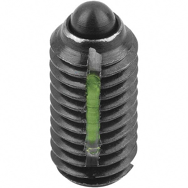 KIPP K0323.05 Threaded Spring Plunger: M5, 0.4724" Thread Length, 0.0945" Dia, 0.0787" Projection