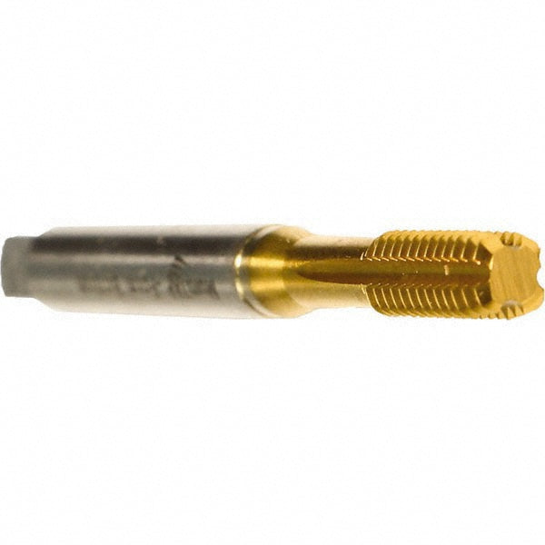 Emuge BU591410.5006 Thread Forming Tap: #8-32 UNC, 2B/3B Class of Fit, Bottoming, Cobalt, TiN Coated