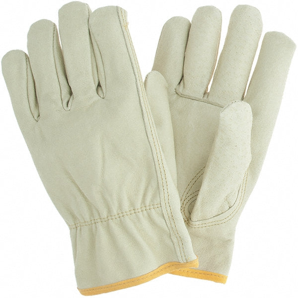 MCR Safety 3451XXL Work Gloves: Memphis 3451, Size 2X-Large, Pigskin Leather Lined, Pigskin Leather, General Purpose