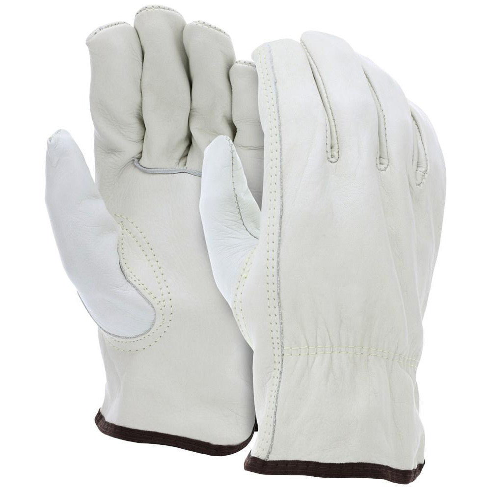MCR Safety 32113XXL Work Gloves: Memphis 32113, Size 2X-Large, Cowhide Leather Lined, Cowhide Leather, General Purpose