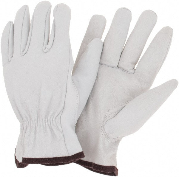 MCR Safety 3613L Work Gloves: Memphis 3613, Size Large, Goatskin Leather Lined, Goatskin Leather, General Purpose