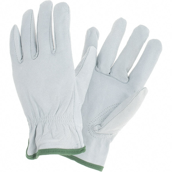 MCR Safety 3613M Work Gloves: Memphis 3613, Size Medium, Goatskin Leather Lined, Goatskin Leather, General Purpose