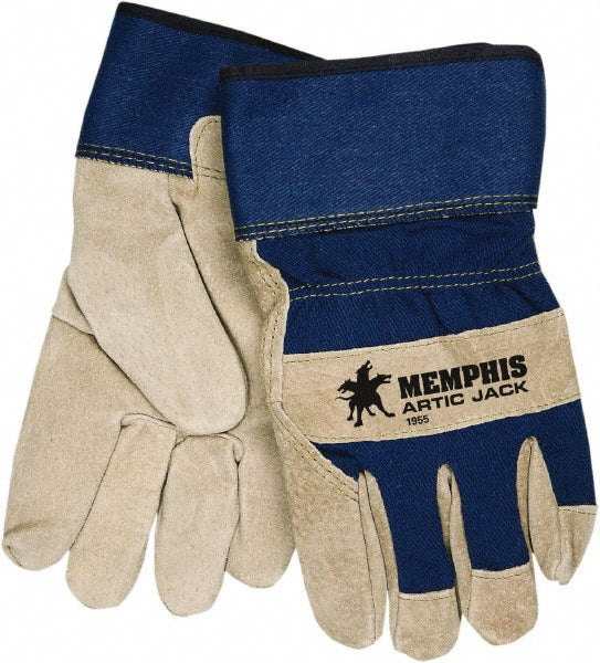 MCR Safety 1955XL Work Gloves: Memphis 1955, Size X-Large, Pigskin Leather Lined, Pigskin Leather, General Purpose