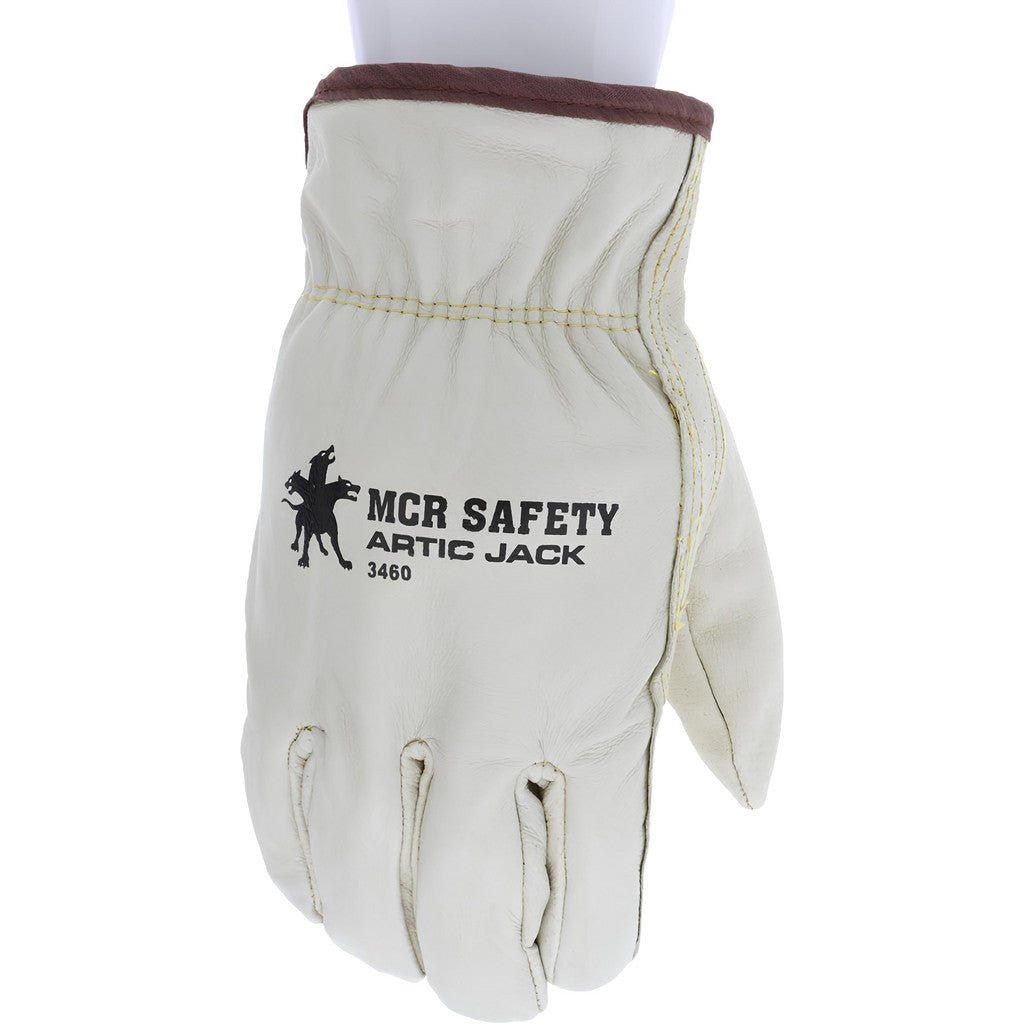 MCR Safety 3460L Work Gloves: Memphis 3460, Size Large, Pigskin Leather Lined, Pigskin Leather, General Purpose