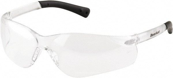 MCR Safety BK310 Safety Glasses: Scratch-Resistant, Polycarbonate, Clear Lenses, Frameless