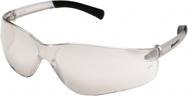 MCR Safety BK219 Safety Glasses: Scratch-Resistant, Polycarbonate, Clear & Mirror Lenses, Frameless