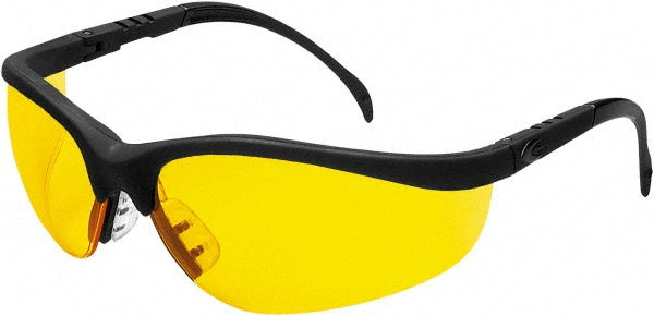 MCR Safety KD114AF Safety Glasses: Anti-Fog, Polycarbonate, Amber Lenses, Full-Framed