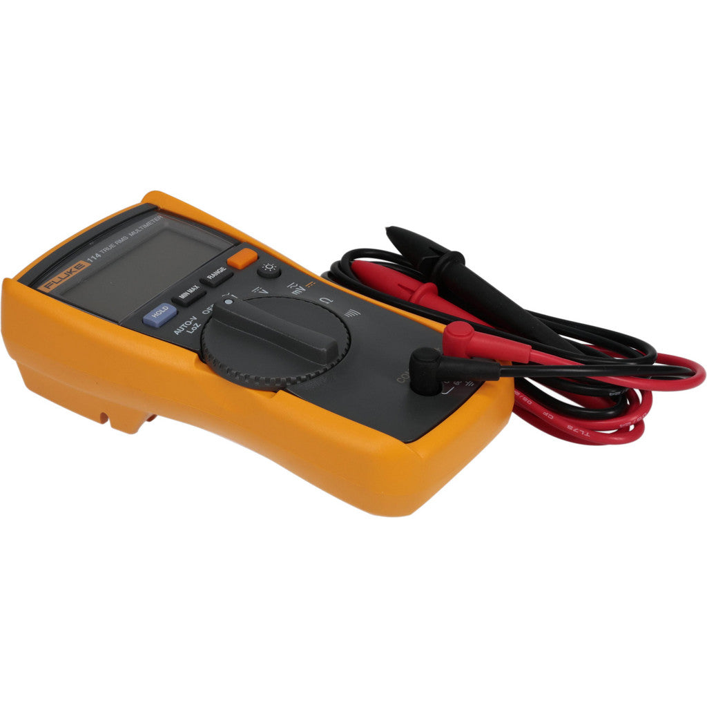 Fluke FLUKE-114 CAT III, Auto Ranging Digital Manual Ranging & True RMS Multimeter: 600 VAC/VDC