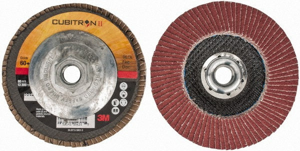 3M 7100032359 Flap Disc: 4-1/2" Dia, Premium Ceramic Alumina, Type 29