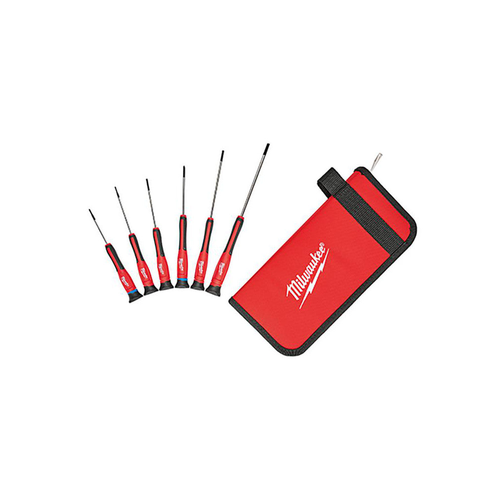 Milwaukee Tool 48-22-2606 6 Pc. Precision Screwdriver Set with Case