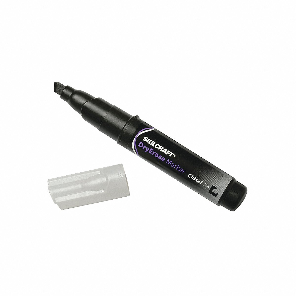 AbilityOne - 7520012943791 - Dry Erase Marker - Chisel Tip - Black Ink - 12 units