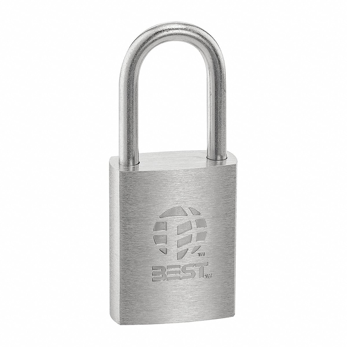 Best Padlock, 7/8 In, Rectangle, Silver, 8 in (21B722T)