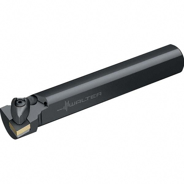 Walter 5097450 Indexable Boring Bar: A16T-DCLNR4, 1.28" Min Bore Dia, Right Hand Cut, 1" Shank Dia, 95° Lead Angle, Steel