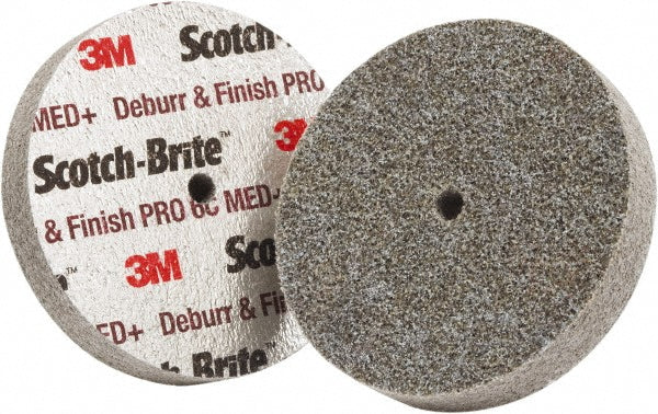 3M 7100053419 Deburring Wheel: 3" Dia, 1/4" Face Width, 1/4" Hole, 6 Density, Ceramic