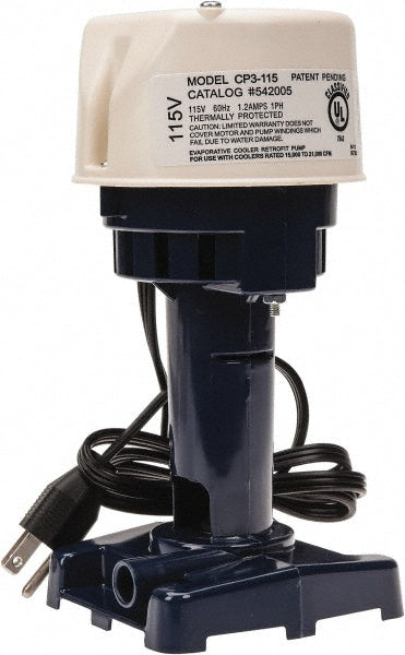 Little Giant Pumps 542005 Evaporative Cooler Pump: 1/30 hp, 115V, 1.2A, 1 Phase, Thermal Plastic Housing