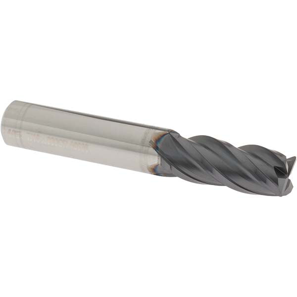 OSG VG434-4376 Corner Radius End Mill: 7/16" Dia, 1" LOC, 0.0300" Corner Radius, 4 Flute, Solid Carbide