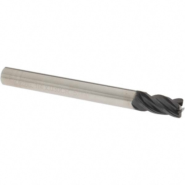 OSG VG434-2501 Corner Radius End Mill: 1/4" Dia, 7/16" LOC, 0.0300" Corner Radius, 4 Flute, Solid Carbide