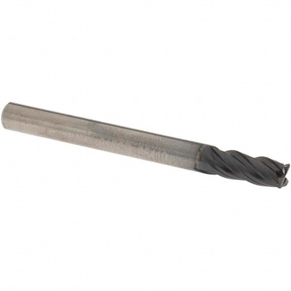 OSG VG434-1875 Corner Radius End Mill: 3/16" Dia, 7/16" LOC, 0.0150" Corner Radius, 4 Flute, Solid Carbide