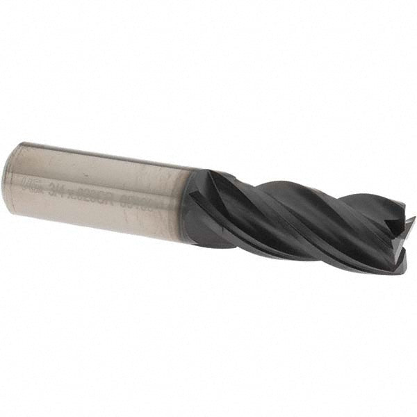 OSG VG434-7508 Corner Radius End Mill: 3/4" Dia, 1-5/8" LOC, 0.0200" Corner Radius, 4 Flute, Solid Carbide