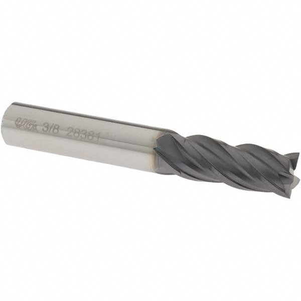 OSG VG441-3753 Square End Mill: 3/8" Dia, 7/8" LOC, 4 Flute, Solid Carbide