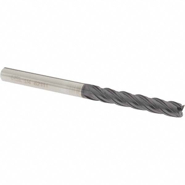OSG VG441-2502 Square End Mill: 1/4" Dia, 1-1/4" LOC