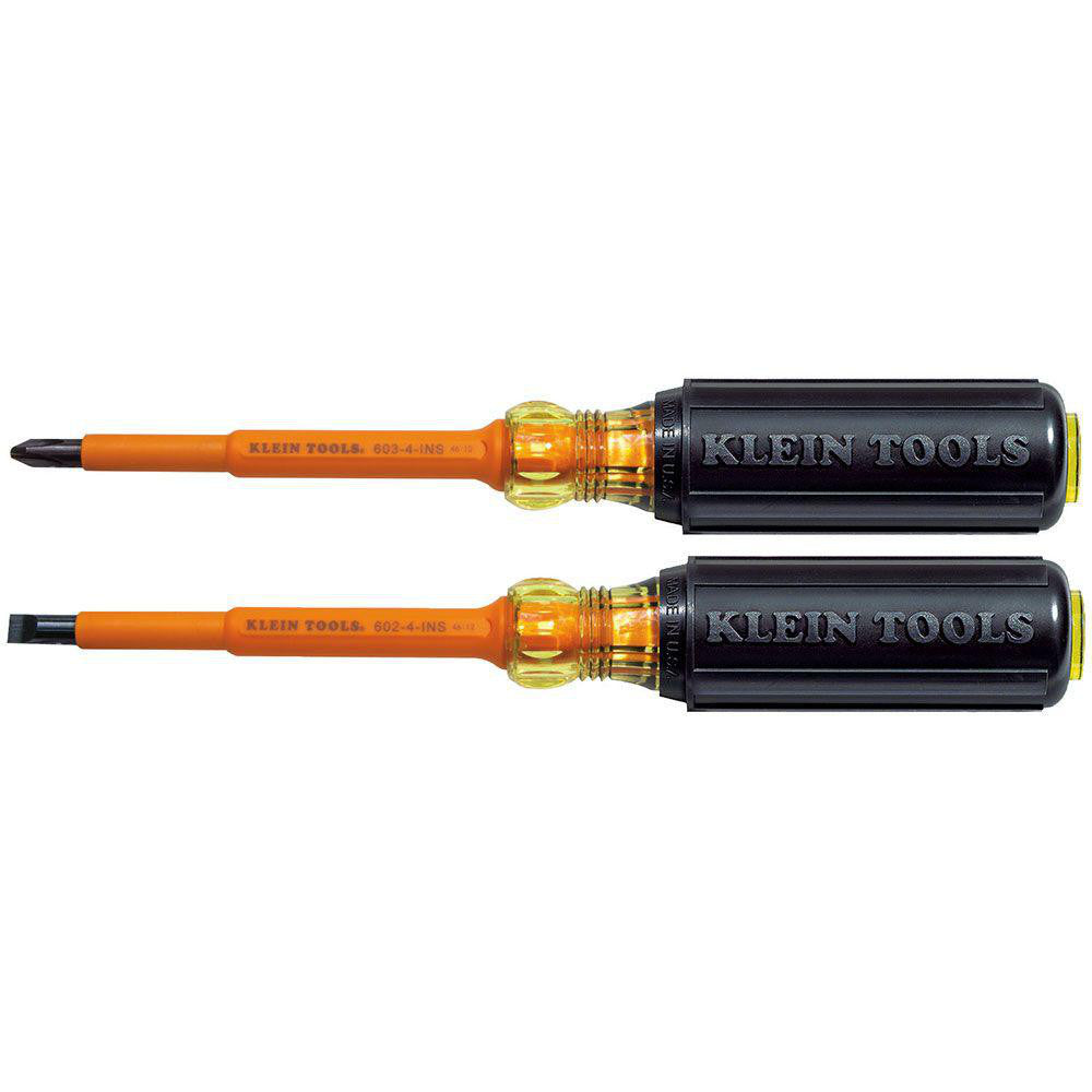 Klein Tools 33532-INS Screwdriver Set: 2 Pc, Keystone & Phillips