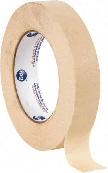 Intertape 73858 Masking Tape: 1" Wide, 180' Long, 6 mil Thick, Tan (Pack of 12)