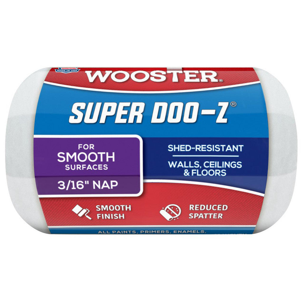 Wooster Brush R206-4 Paint Roller Cover: 3/16" Nap, 4" Wide (Pack of 24)