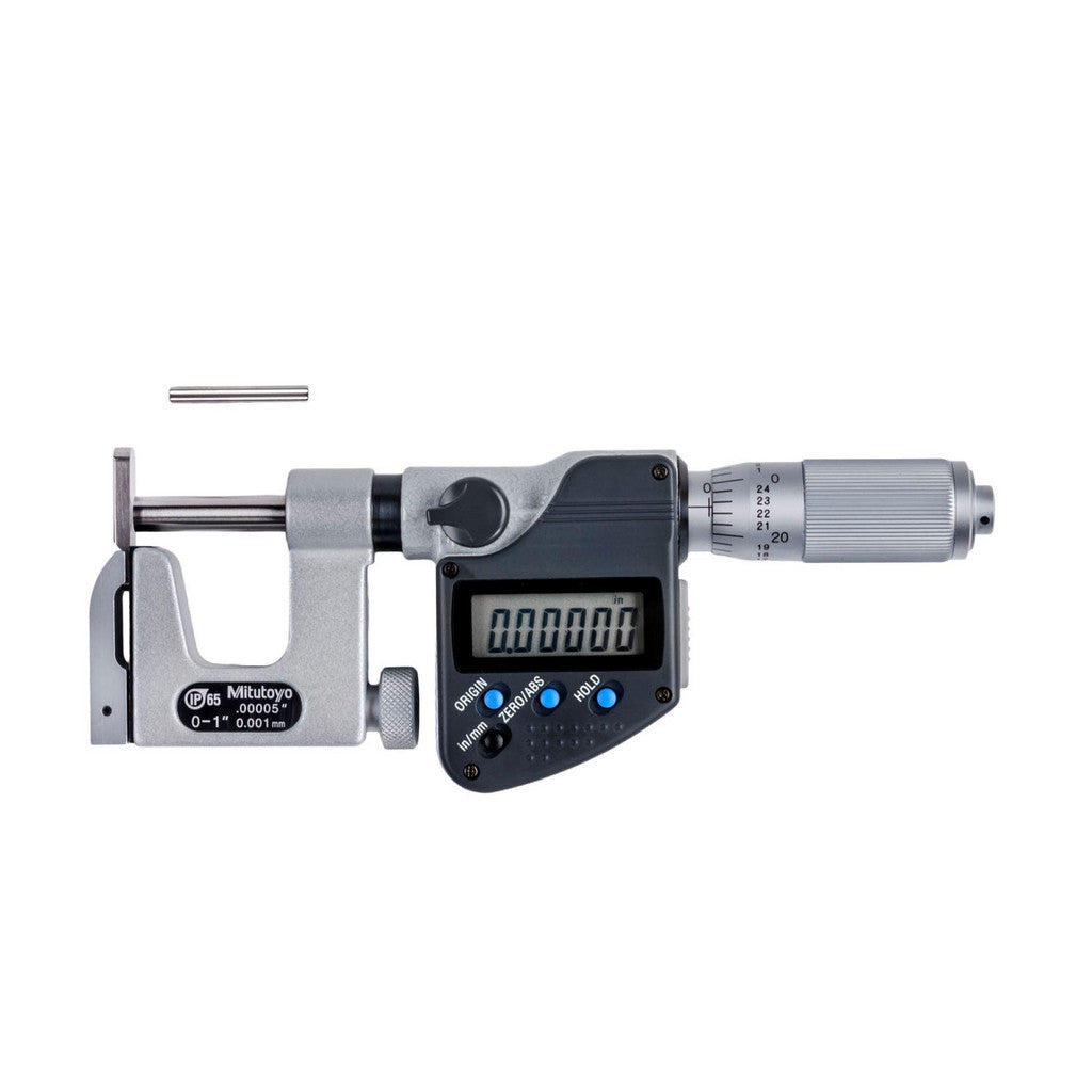 Mitutoyo 317-351-32CAL Electronic Outside Micrometer: 0 to 1", Carbide Face, IP65