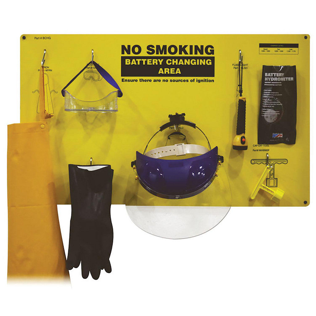 Ideal Warehouse Innovations Inc. 70-1170 Battery PPE Kit: 6 Components