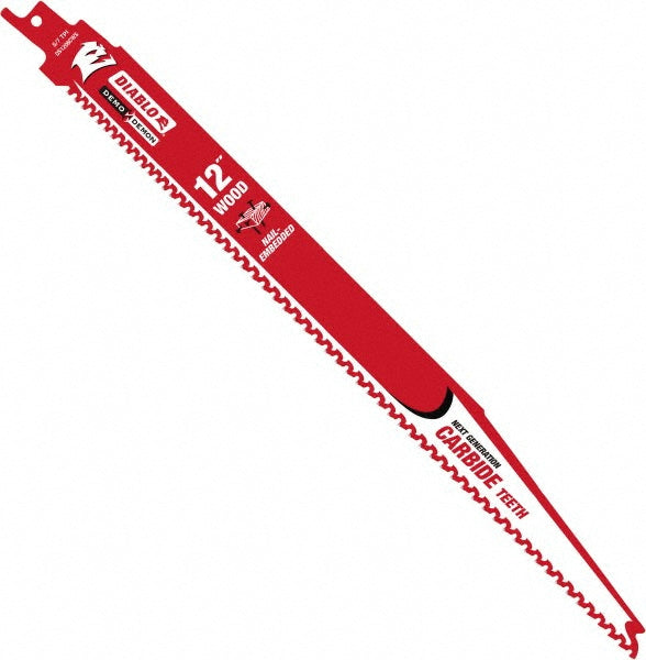 DIABLO DS1206CWS Reciprocating Saw Blade: 12" Long, Bi-Metal