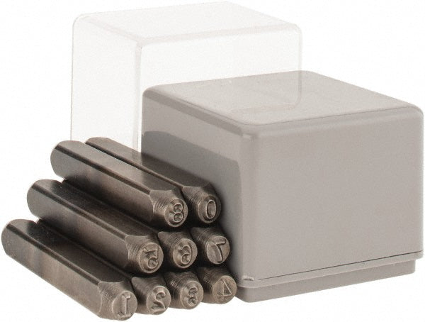 C.H. Hanson 21400 Heavy-Duty Stamp Set: 3/16" Character, 9 pc