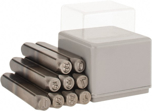 C.H. Hanson 21440 Heavy-Duty Stamp Set: 1/4" Character, 9 pc