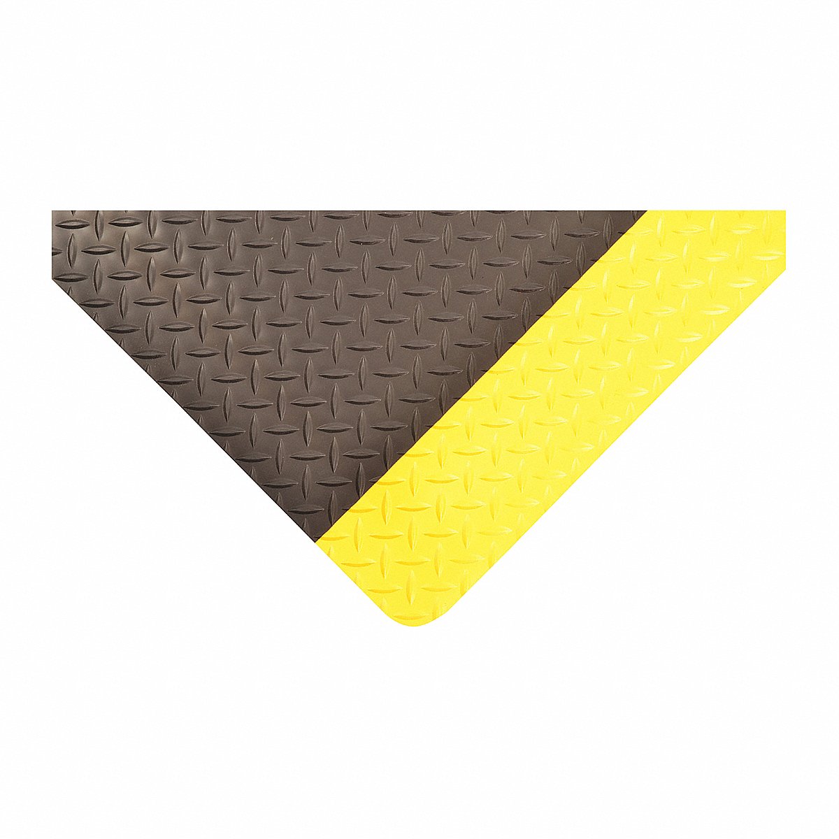Notrax Antifatigue Mat, Black, Yllwbrdr, 3X10Ft, 10ft (39R773)